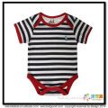 BKD envelope-neck stripe print toddler bodysuit